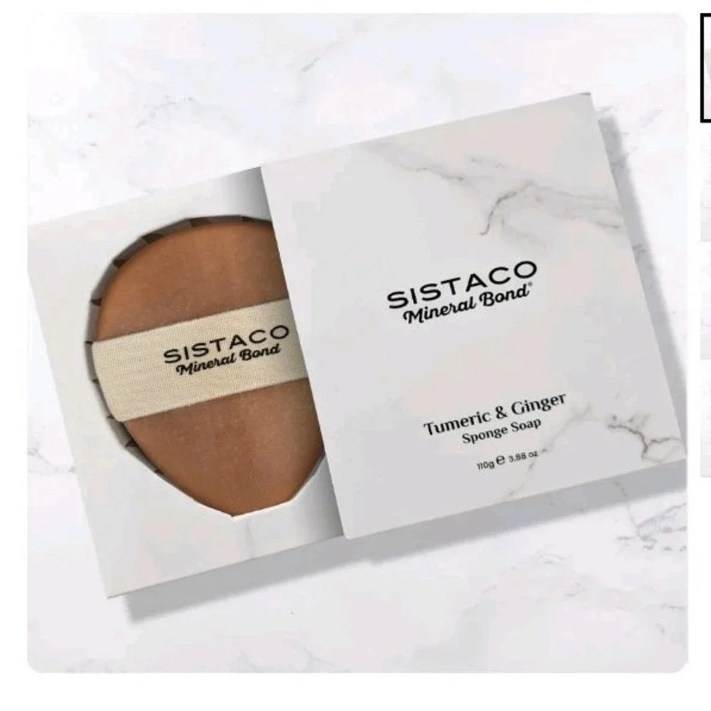 Sistaco UNRELEASED NIB French Vanilla Round Soap Sponge Large Jojoba Shea